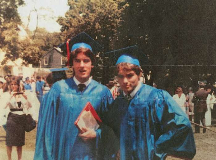 Naposki (right) graduated Eastchester High School in 1984.